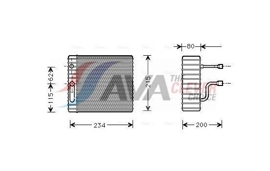 Evaporator, air conditioning