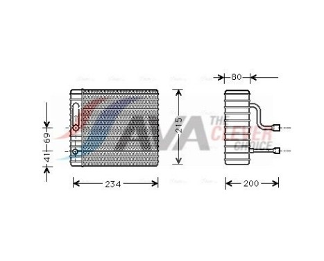 Evaporator, air conditioning