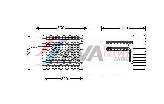 Evaporator, air conditioning