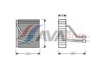 Evaporator, air conditioning
