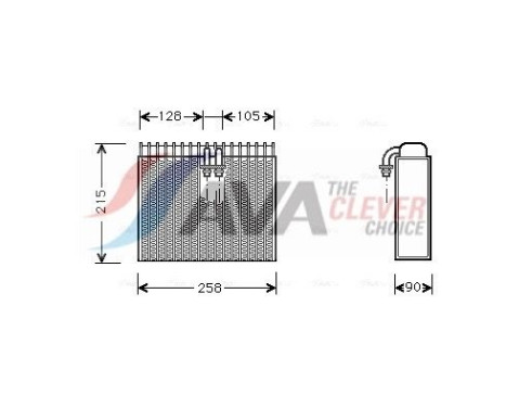 Evaporator, air conditioning