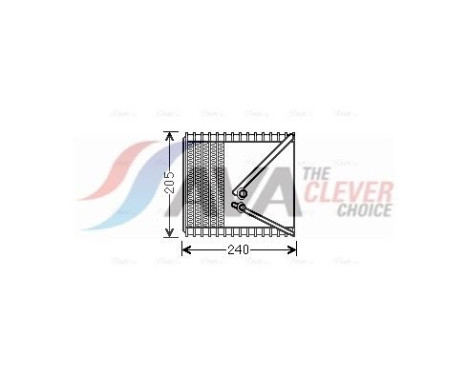 Evaporator, air conditioning