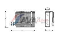Evaporator, air conditioning