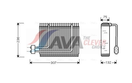 Evaporator, air conditioning