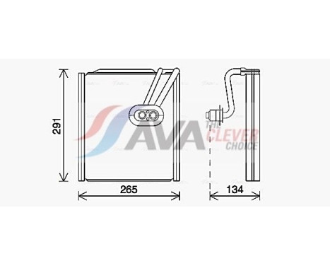 Evaporator, air conditioning
