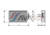 Evaporator, air conditioning