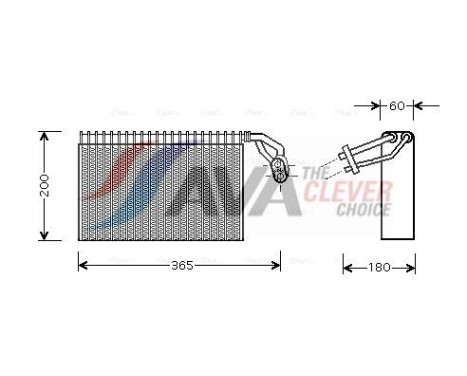 Evaporator, air conditioning