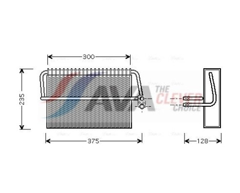Evaporator, air conditioning