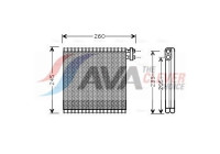 Evaporator, air conditioning