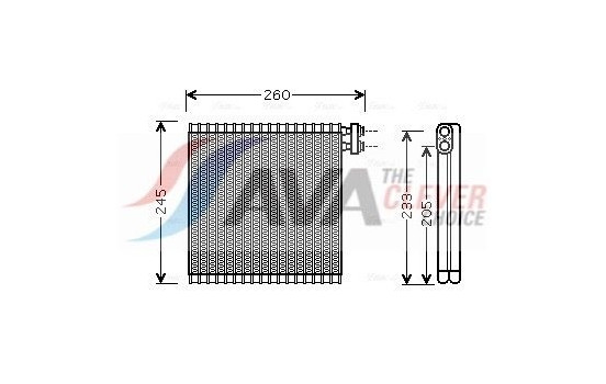 Evaporator, air conditioning