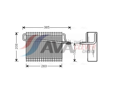 Evaporator, air conditioning