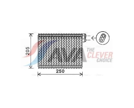 Evaporator, air conditioning