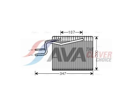 Evaporator, air conditioning