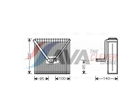 Evaporator, air conditioning