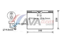 Evaporator, air conditioning
