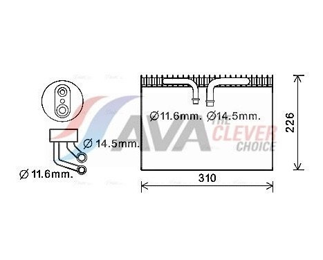 Evaporator, air conditioning