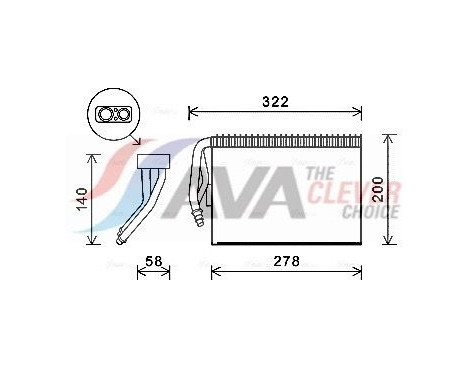 Evaporator, air conditioning