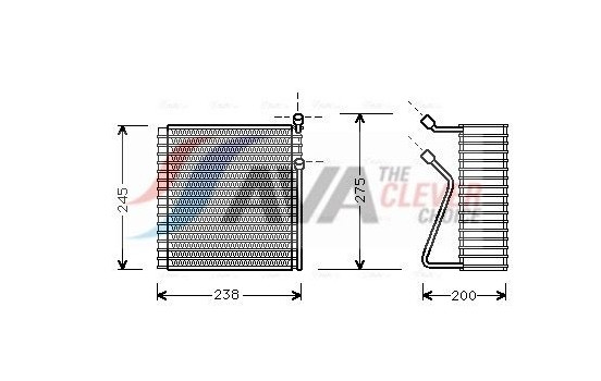 Evaporator, air conditioning