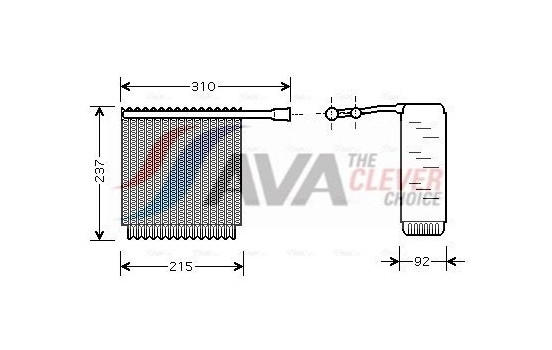 Evaporator, air conditioning