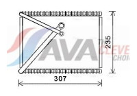 Evaporator, air conditioning