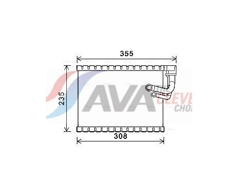 Evaporator, air conditioning
