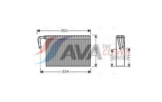 Evaporator, air conditioning