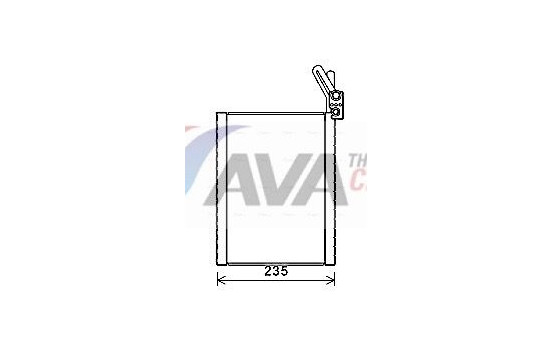 Evaporator, air conditioning