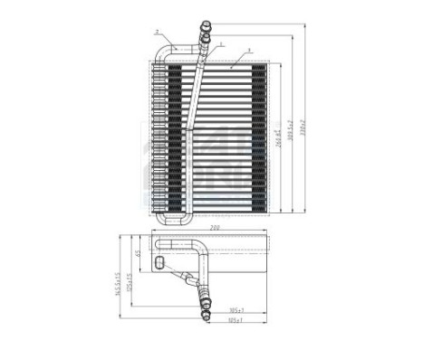 Evaporator, air conditioning