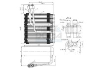 Evaporator, air conditioning