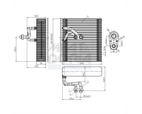 Evaporator, air conditioning