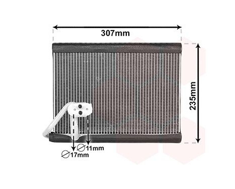 Evaporator, air conditioning
