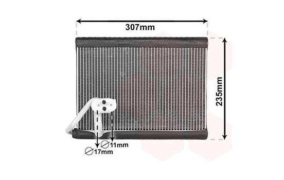 Evaporator, air conditioning