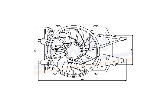 Fan, A/C condenser