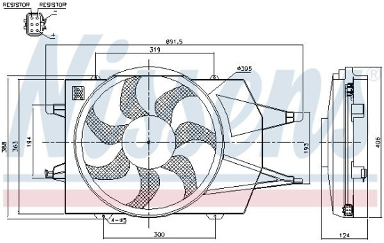 Fan, A/C condenser, Image 2
