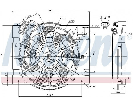 Fan, A/C condenser, Image 2