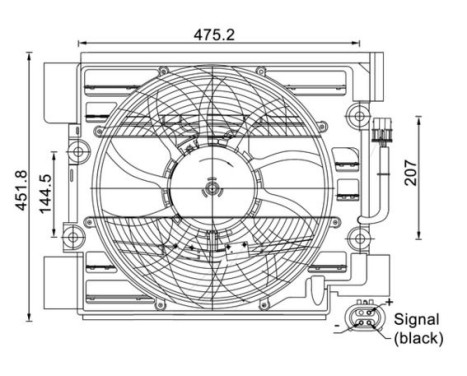 Fan, A/C condenser