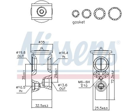 Expansion valve, air conditioning ** FIRST FIT **