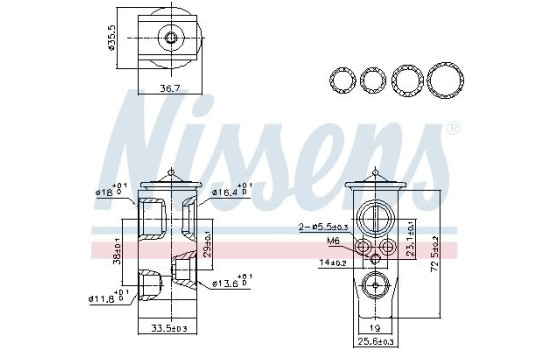 Expansion valve, air conditioning **FIRST FIT**