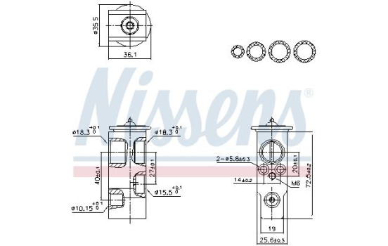 Expansion valve, air conditioning **FIRST FIT**