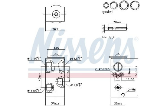 Expansion valve, air conditioning **FIRST FIT**