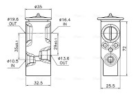 Expansion valve, air conditioning