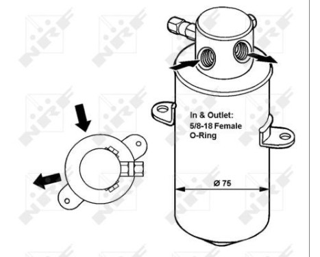 Dryer, air conditioning EASY FIT 33165 NRF, Image 5
