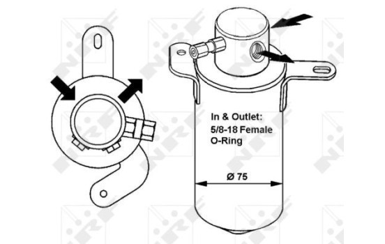 Dryer, air conditioning EASY FIT 33166 NRF, Image 5