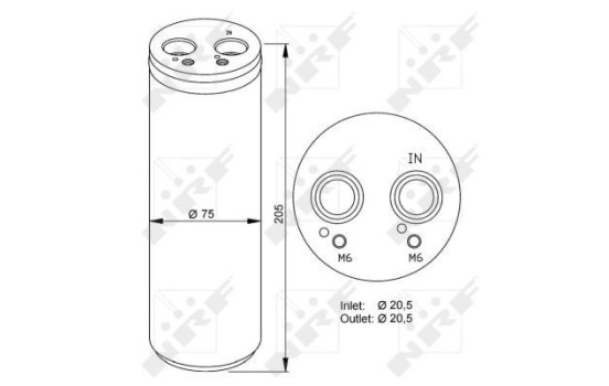 Dryer, air conditioning EASY FIT 33205 NRF
