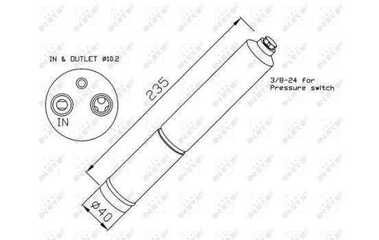Dryer, air conditioning EASY FIT 33224 NRF, Image 5