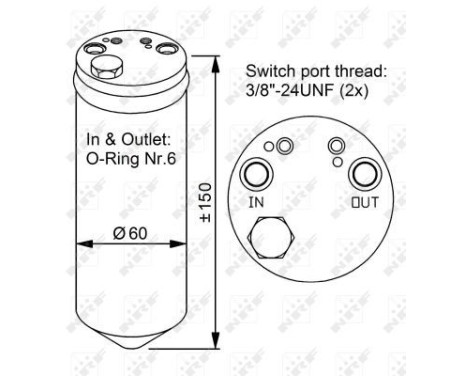 Dryer, air conditioning EASY FIT 33329 NRF, Image 5