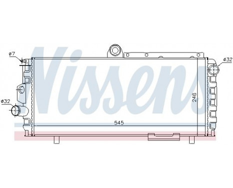 Cooler, engine cooling 60010 Nissens