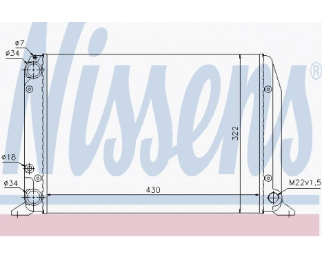 Cooler, engine cooling 604611 Nissens