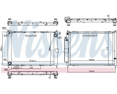 Cooler Module 637625 Nissens