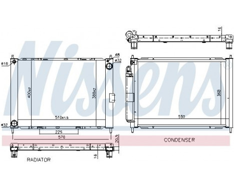 Cooler Module 68757 Nissens